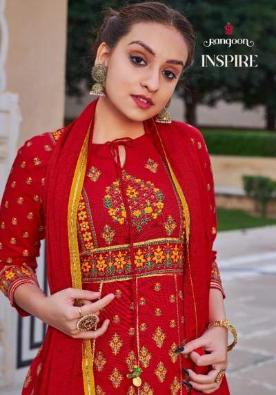 Inspire By Rangoon Designer Work Festive Wear Readymade Suits